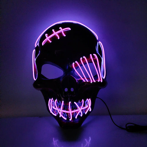 Halloween Scary One-Eyed Pirate Mask Cosplay Led Mask