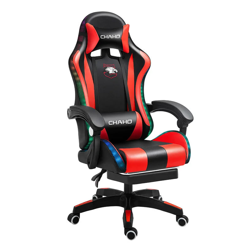 WCG Gaming Chair Office Latex Cushion Bluetooth Computer Chair High-Quality BOSS Chair Leather LOL Internet Anchor Racing Chair