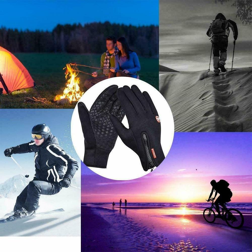 Winter Men Touch Screen Anti Slip Windproof Warm Breathable Gloves SP