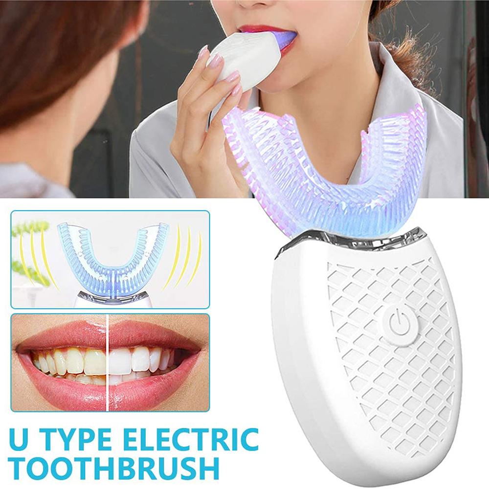 Silicone Electric Toothbrush 360° for Aldult Smart Automatic Whitening