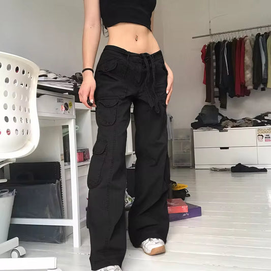 Y2K Cargo Pants Women'S Baggy Pants 2024 Spring Streetwear Fairycore Oversized Trousers Vintage Casual Loose Sweatpants