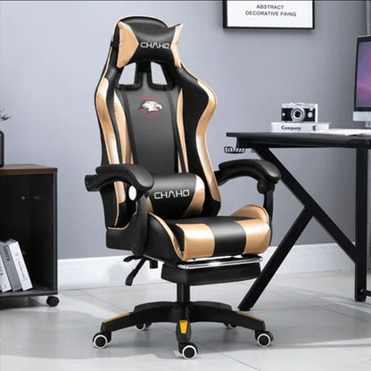 WCG Gaming Chair Office Latex Cushion Bluetooth Computer Chair High-Quality BOSS Chair Leather LOL Internet Anchor Racing Chair