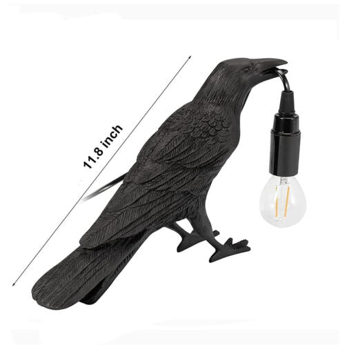 Raven Desk Lamp Halloween Decoration Crow Light for Halloween Decor