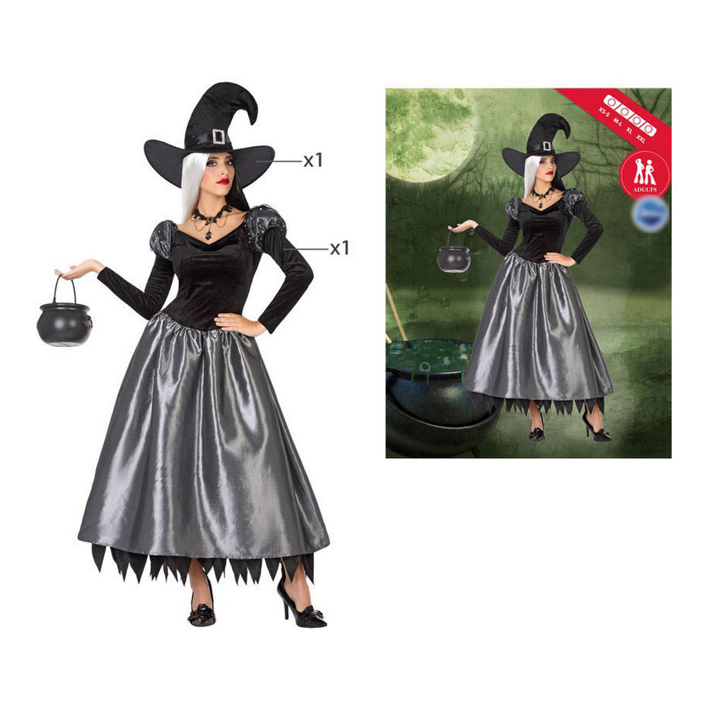 Costume for Adults Witch Multicolour (2 Pieces) (2 Units) (2 pcs)