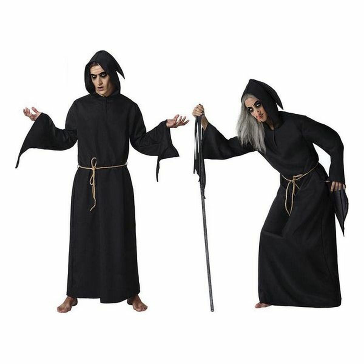 Costume for Adults Black (2 Pieces) (2 Units)