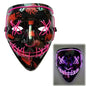 LED Purge Mask: Halloween Costume DJ Party Light Up Glow-in-the-Dark