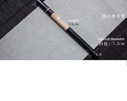 1pc Wood Incense Tube Natural Square Wooden Incense Stick Barrel Holder Convenient Carrying