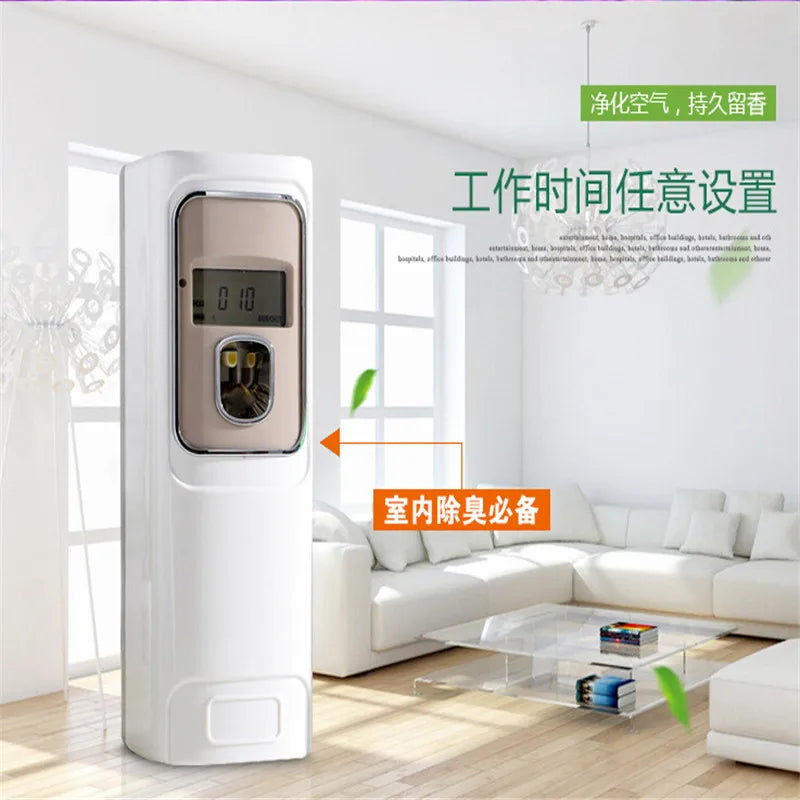 Hotel LCD Aerosol Dispenser With Wall Mounted Toilet Digital Automatic Aerosol Dispenser Perfume Dispenser CE Air Fresheners