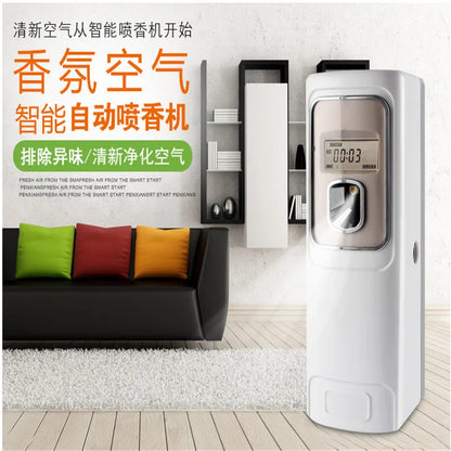 Hotel LCD Aerosol Dispenser With Wall Mounted Toilet Digital Automatic Aerosol Dispenser Perfume Dispenser CE Air Fresheners