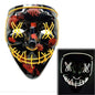 LED Purge Mask: Halloween Costume DJ Party Light Up Glow-in-the-Dark