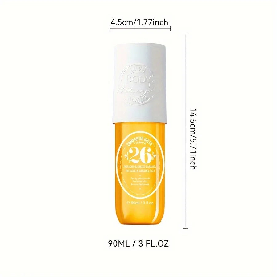 90ML 3.0FL.OZ Fragrance Hair & Body Mist, Inspired by SOL Gourmand Body Spray For Women, Uplifting Scent Vanilla Perfume