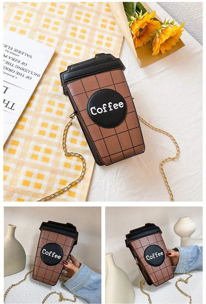 Novelty Phone Bags Purses Handbags for Women New Designer Luxury Women's Phone Bags Crossbody Coffee Design Ladies Satchel Bags