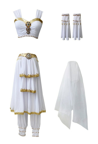 Greek Goddess Outfit Belly Dance Carnival Egyptian Princess Costume