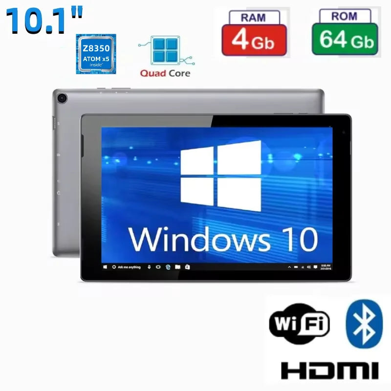 Hot Sales 64Bit EZpad7 10.1 INCH Windows 10 Tablet PC 4GB RAM 64GB ROM X5-Z8350 Quad Core 1920*1200 Resolution Dual Cameras WIFI