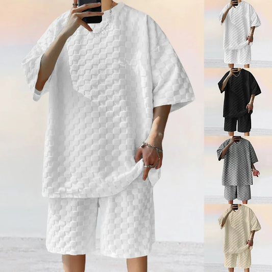 Men Leisure Oversized Two-piece shorts Set - Sexikinis Swim