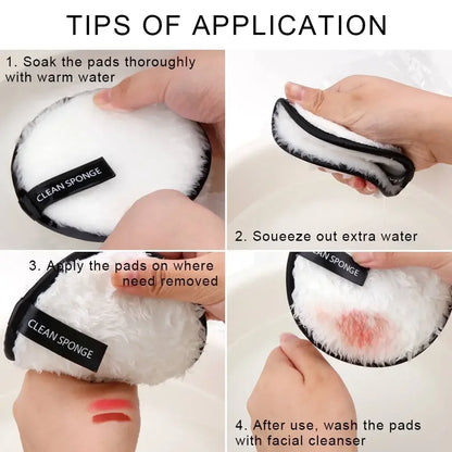 1pcs Reusable Cleansing Wipe Makeup Remover Cloth Make up Remover Towel Microfiber Reusable Make-up Disc Face Cosmetics Tool