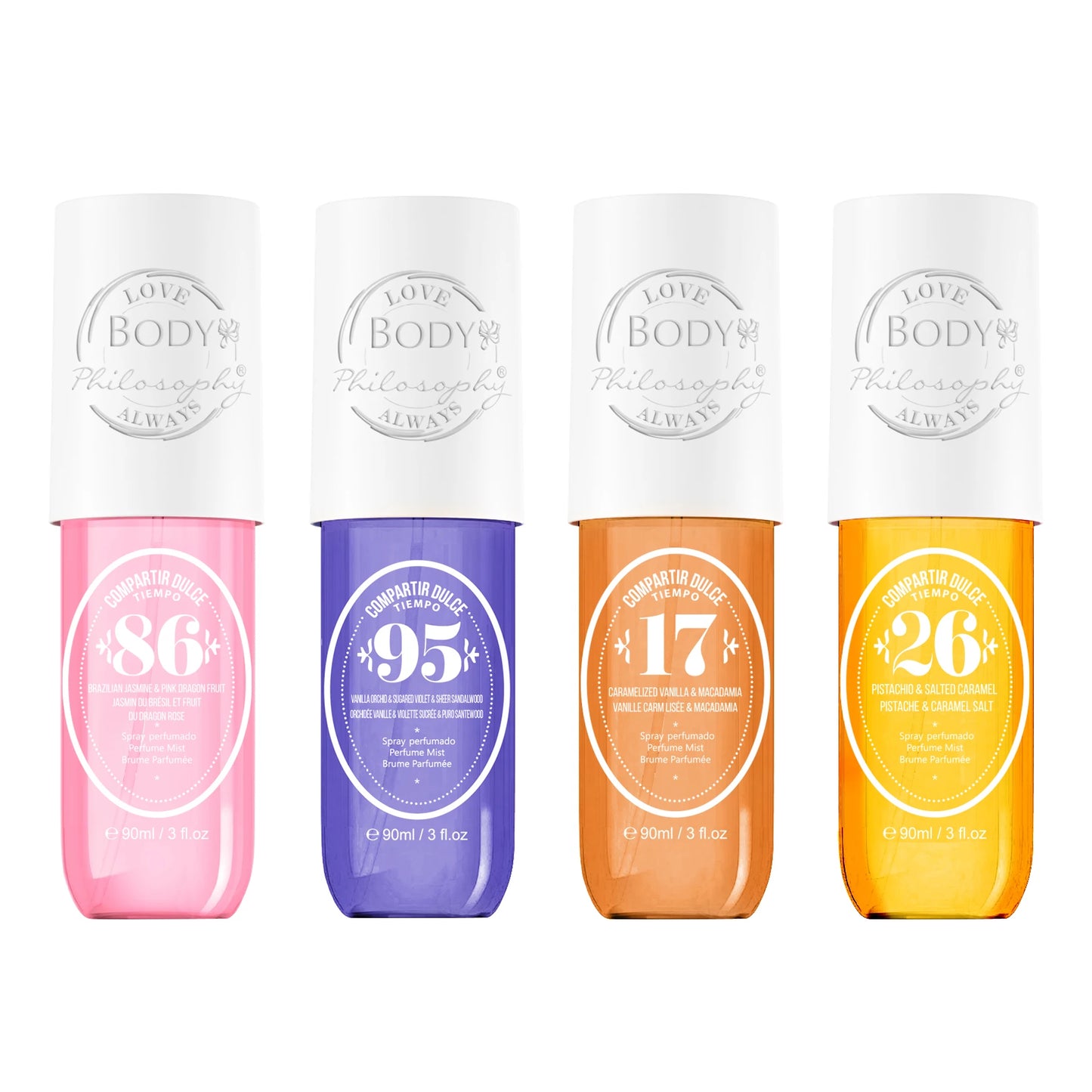 90ML 3.0FL.OZ Fragrance Hair & Body Mist, Inspired by SOL Gourmand Body Spray For Women, Uplifting Scent Vanilla Perfume