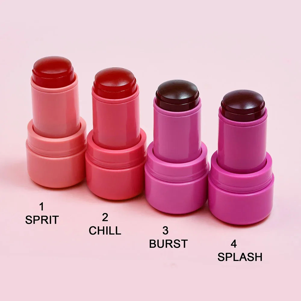 Milk Make Up New Jelly Tint Blush Stick Lip Cheek Eye Lip Tint 3 in 1 Transparent Lip Gloss Cream Blush Multi-usage Moisturizer