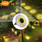 Solar Ground Lights Outdoor Decorations, 12LED Solar Garden Lights Waterproof, Solar Disk Lights for Yard, Pathway, Lawn, Patio