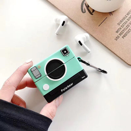 3D Cute Cartoon ins Camera Silicone Airpods Pro Case