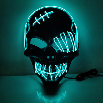 Halloween Scary One-Eyed Pirate Mask Cosplay Led Mask