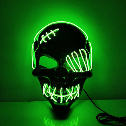 Halloween Scary One-Eyed Pirate Mask Cosplay Led Mask