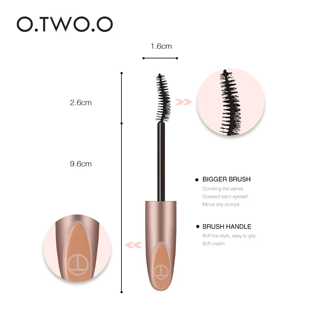 3D Silk Fiber Mascara Lengthening Waterproof Long Lasting Curling Thick Mascara Long Eyelashes Extension Make Up