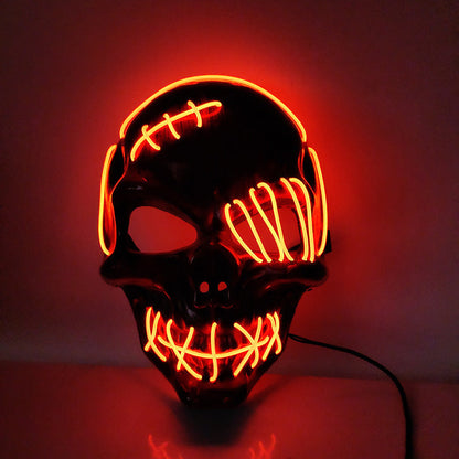 Halloween Scary One-Eyed Pirate Mask Cosplay Led Mask