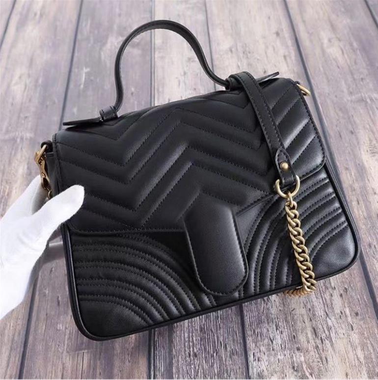 Fashion Black Stripe Handbags Bags Designer PU Leather Handbag Lady